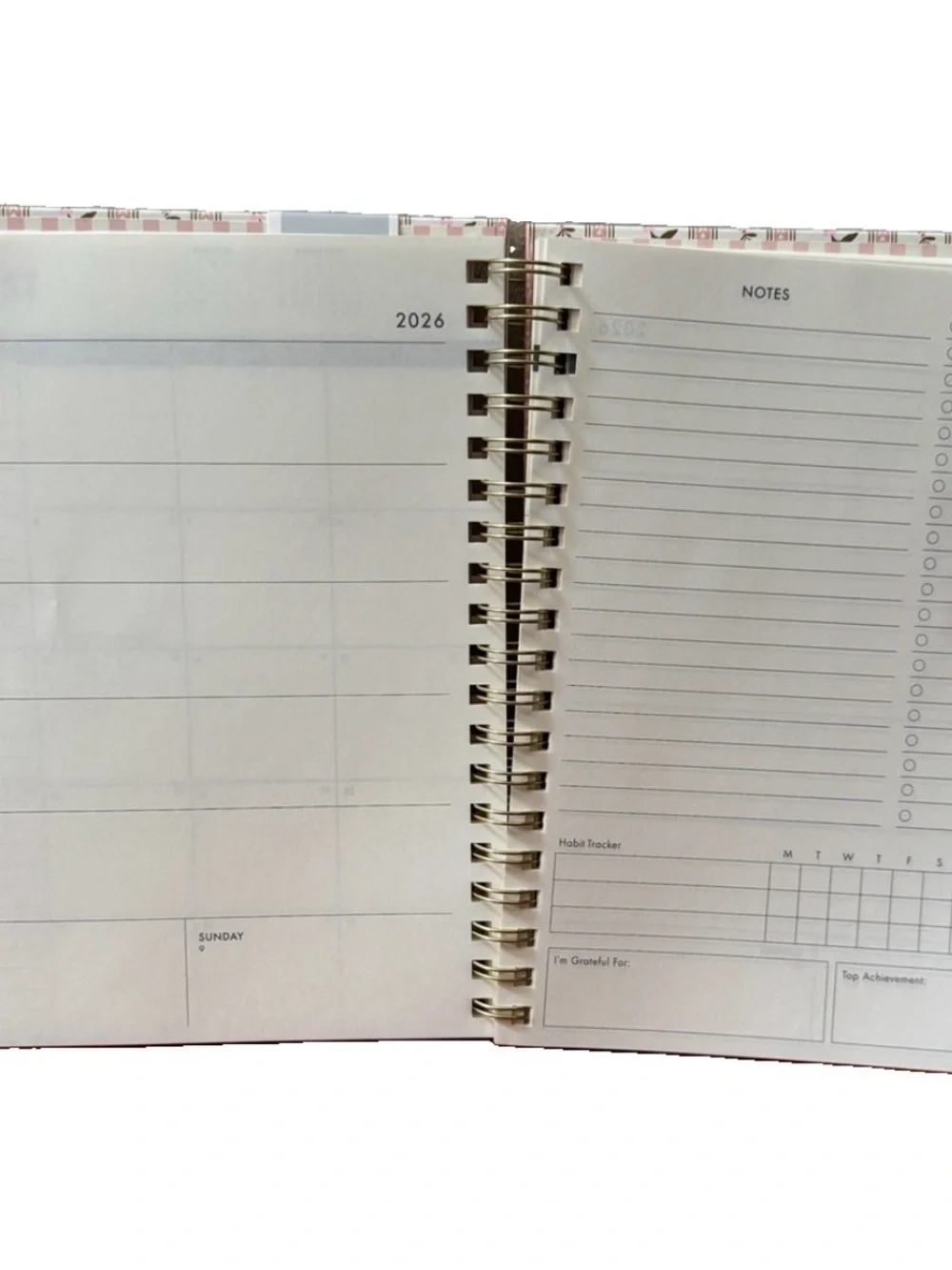 Eccolo Planner 2026- 2027 18-Month Weekly & Monthly Planner Hard Cover 10x8”